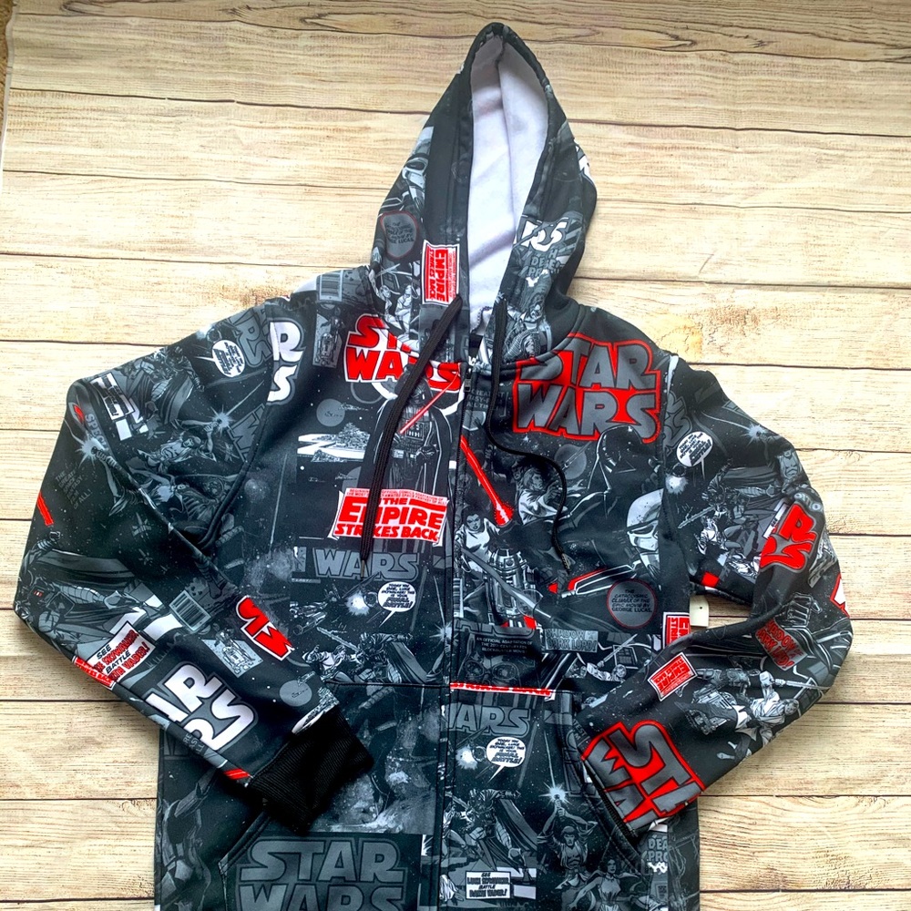Star Wars zip up hoodie